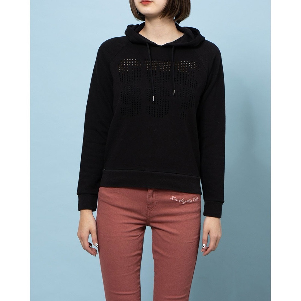 Guess Black Studded Hoodie for Women